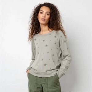 Rails Theo Sage Etoiles Star Patterned Pullover Sweatshirt